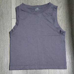 Chic Sleeveless Gray Tank Top